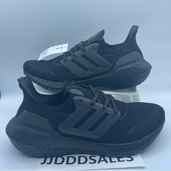 Adidas Ultraboost 21 Athletic Triple Black Running Shoes FY0306